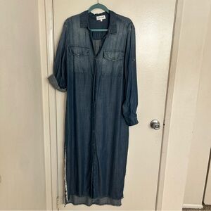 Bella Dahl Dark Blue Long Sleeve Dress